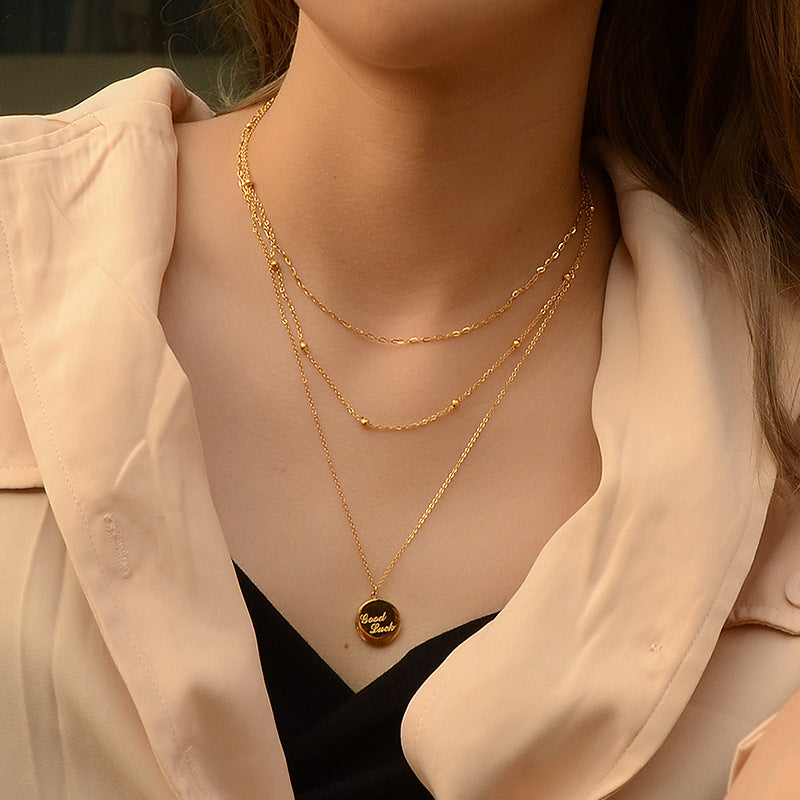 Necklace Steel Gold