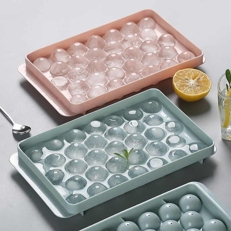 Silicone Ice Tray 3D Round Ice Molds Home Bar Party Use Round Ball Ice Cube Makers Kitchen DIY Ice Cream Moulds