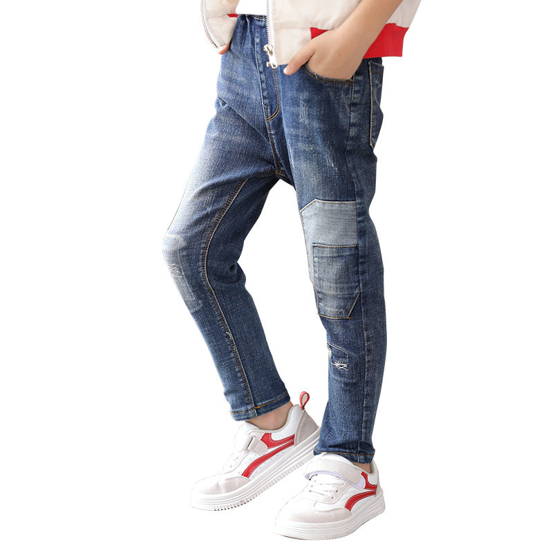 Boys Denim Trousers Spring And Autumn New