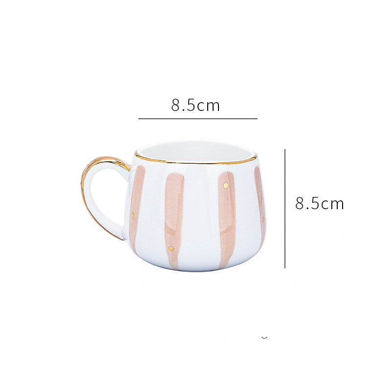 Nordic Ins Phnom Penh Oatmeal Cup Milk Cup Big Belly Cup Heatable Breakfast Cup Ceramic Cup Mug Large Capacity