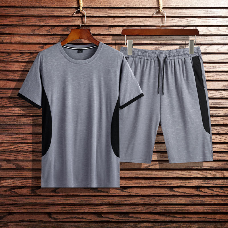 Men's Short Sleeve T-shirt Sports Suit