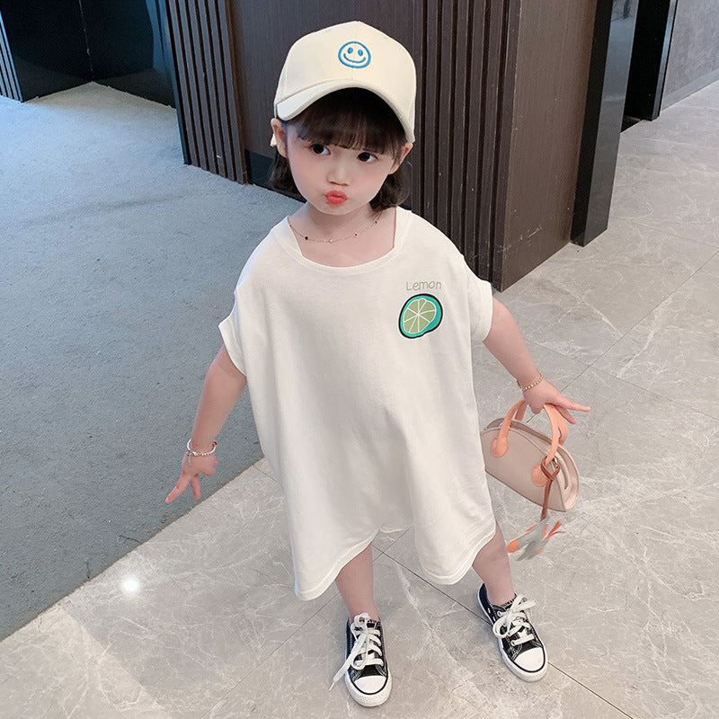 2021 Summer New Lemon One-Piece Korean Version Of Male And Female Baby Clothes, Climbing Clothes, Children's Clothing