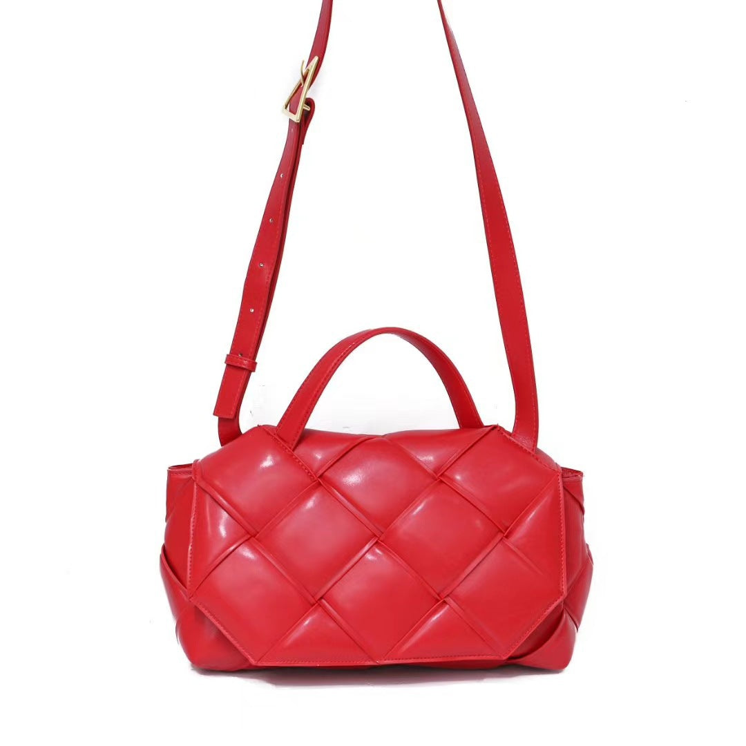 Fashionable handbag leather