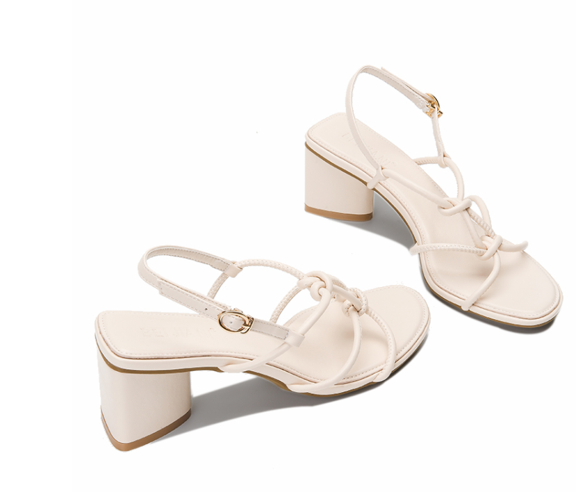 Gentle Thick-heeled Sandal Fashion