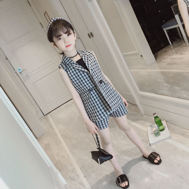 CUHK Kids Summer Korean Style Fashionable Three-Piece Set