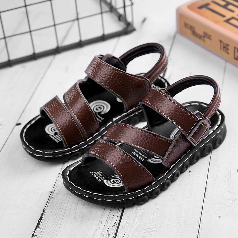 Fashionable And Simple Children's Open-toed Soft-soled Sandals