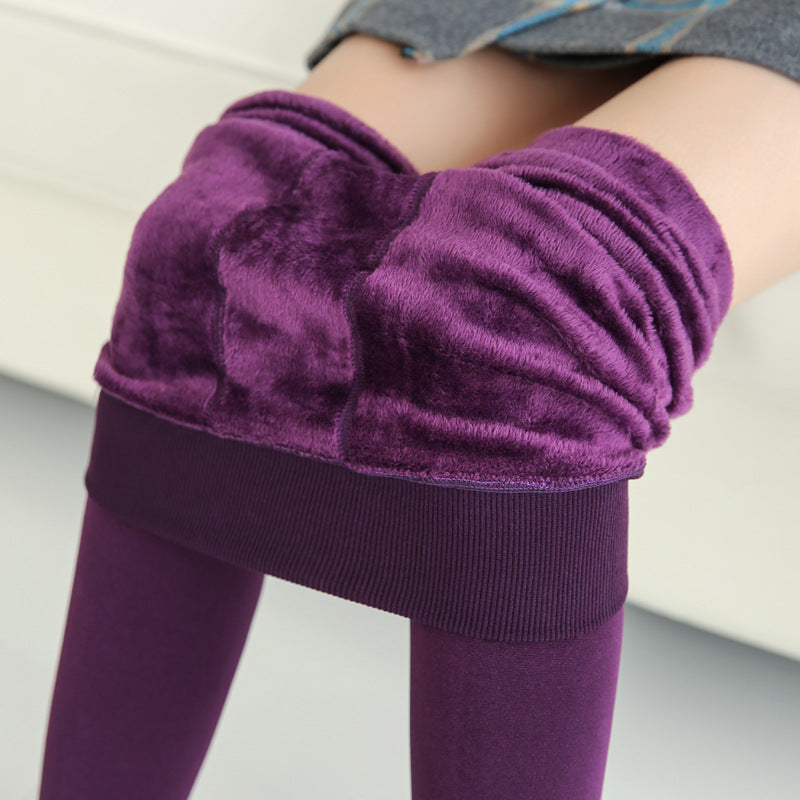 Fashionable Warm Fur Leggings Winter Body Legs Keep Warm