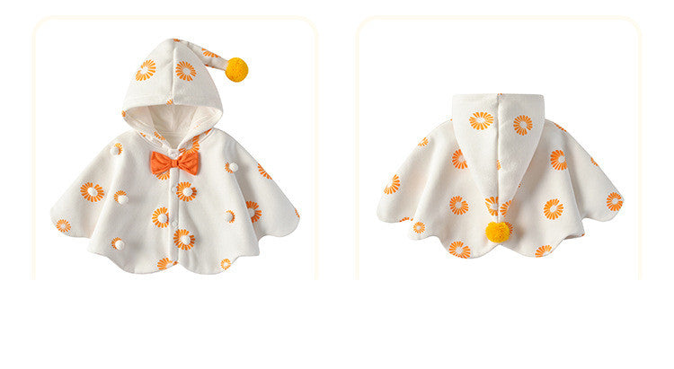 Children Shawl Cute Princess Fan Hooded Baby Quilt
