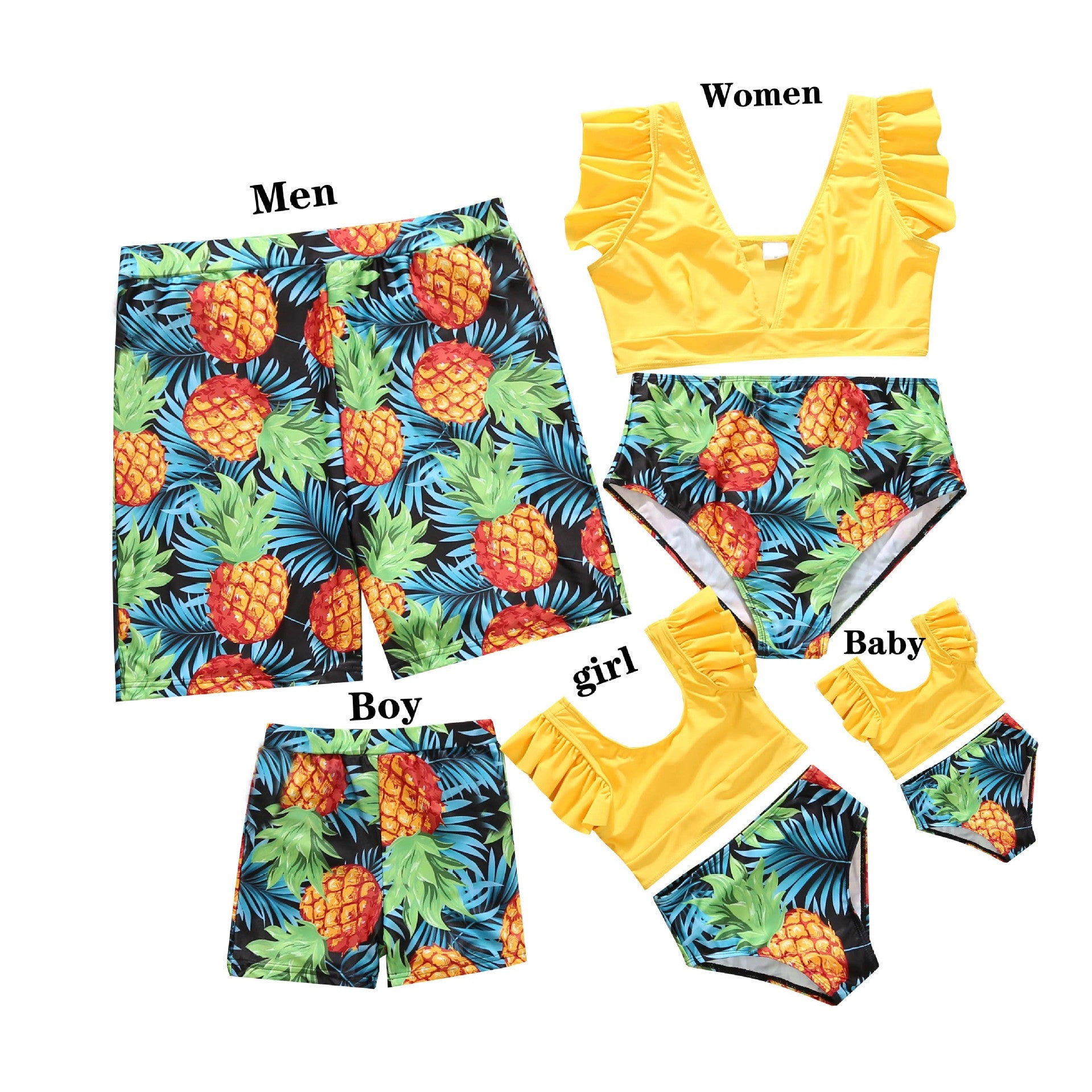 The New Vest Swimsuit Is Beautiful And Thin Parent-Child Family Swimsuit