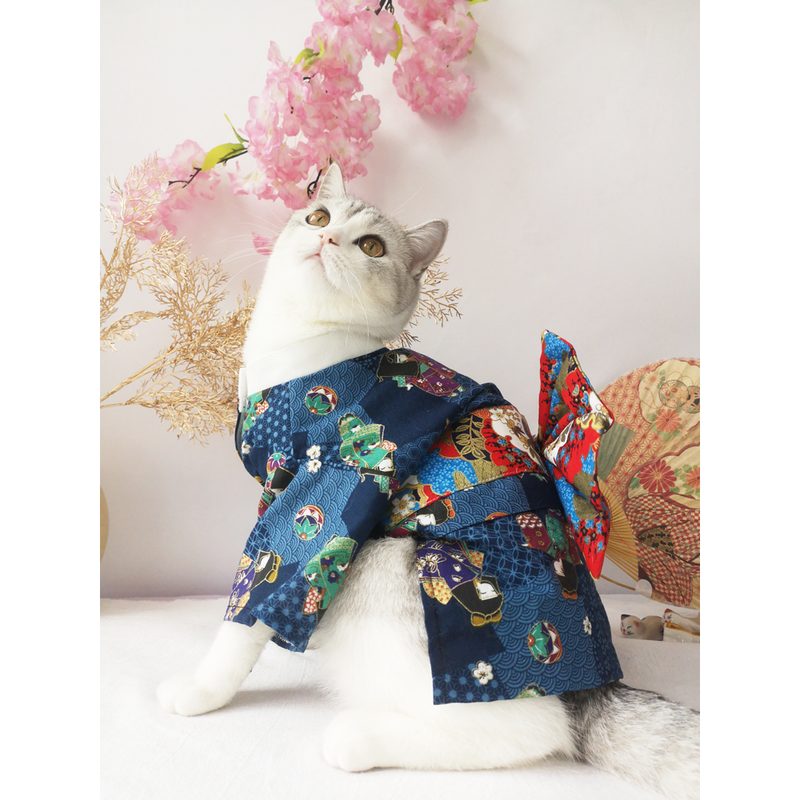 ملابس بتصميم ياباني للكلاب والقطط الصغيرة
