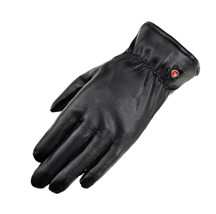 Touch screen leather gloves