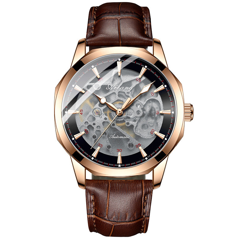 Men's Automatic Fully Hollow Mechanical Watch