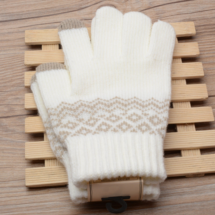 Cold Protection ThickenedJacquard Gloves