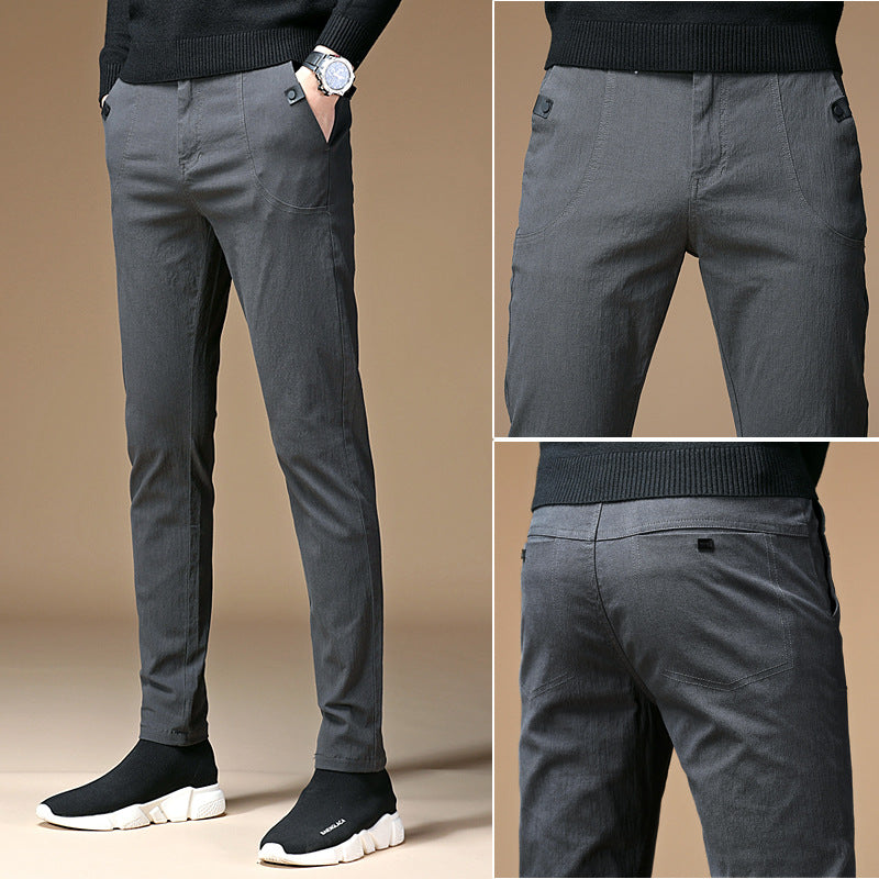 Korean Style Trendy All Match Slim Fit Trousers