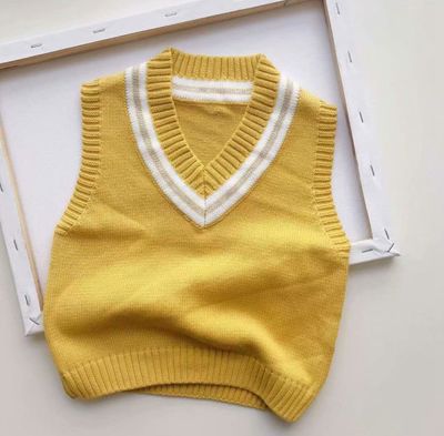 Children's Sweater Vest Pullover Bottoming Shirt