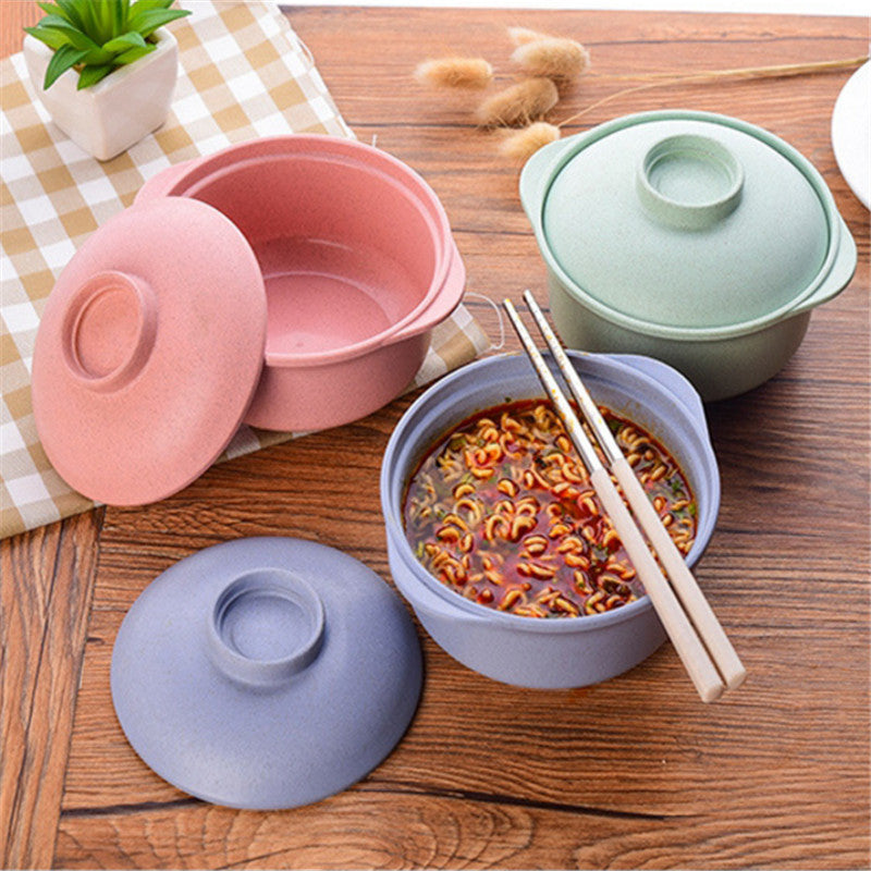 Instant Noodles For Students In Soup Bowls Tableware Lunch Boxes