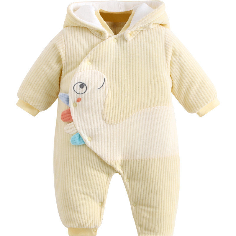 Baby Onesies Cotton Clothes Quilted Padded Romper For Newborns