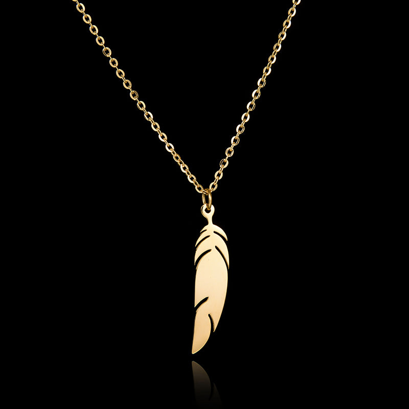 Feather Ladies Fine Clavicle Chain