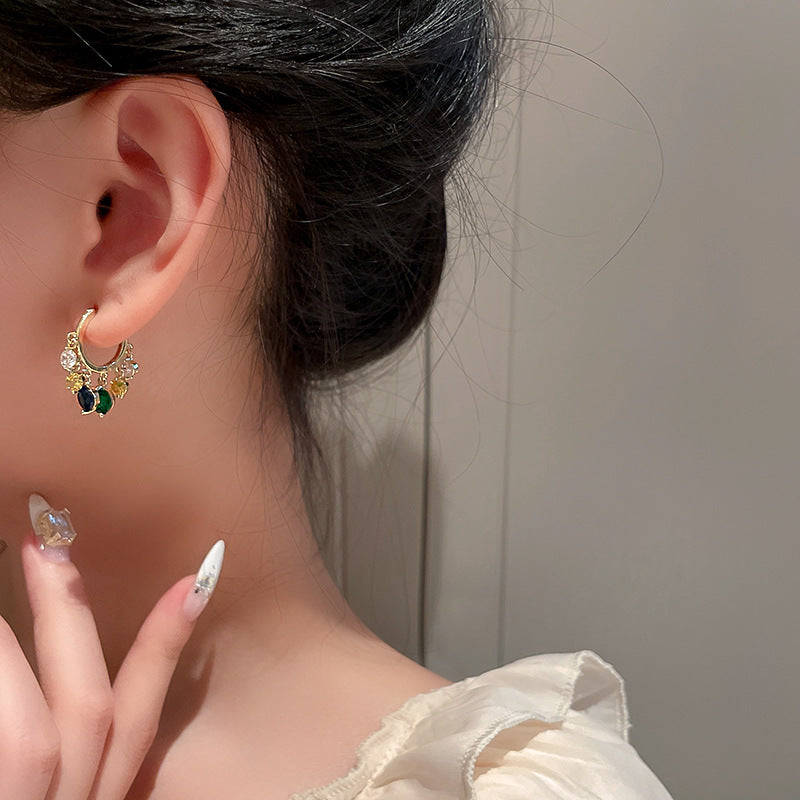 Summer Woman Simple Baroque Style Earrings
