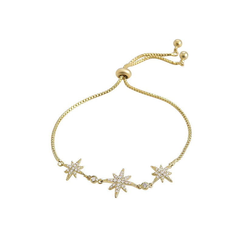 Eight-pointed star bracelet