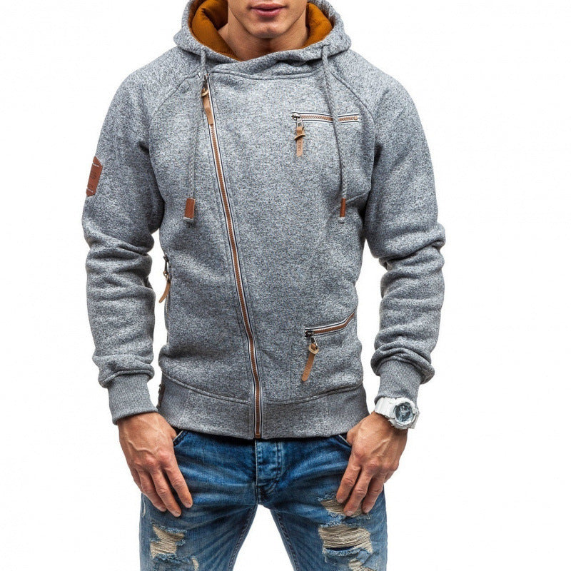 Men's Slim Drawstring Casual Hooded Sweatshirt