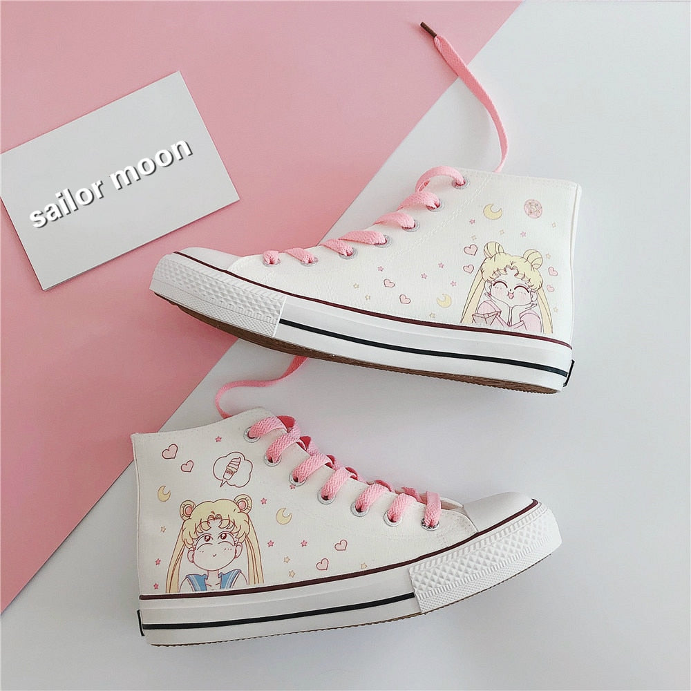 Cartoon Girl Canvas Shoes Sneakers