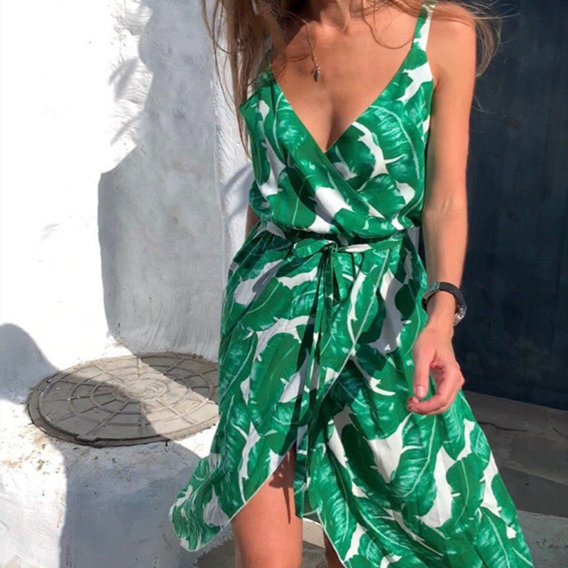 فستان رائع باللون الأخضر