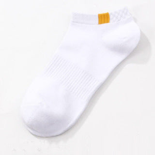 Summer Short Tube Invisible Socks Men's Pure Color Shallow Mouth