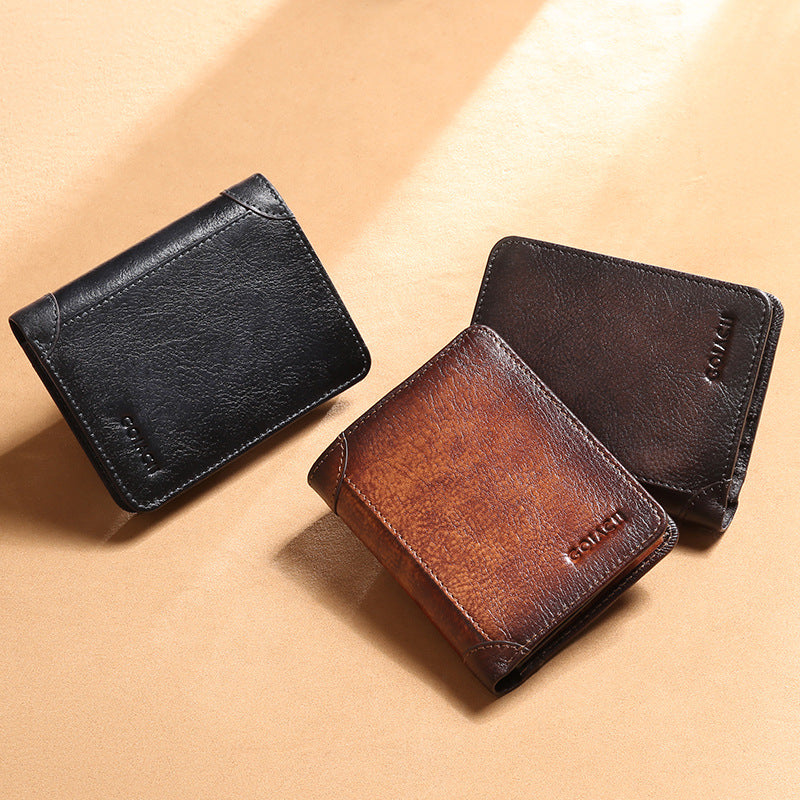 men's wallet multifunctional leather wallet