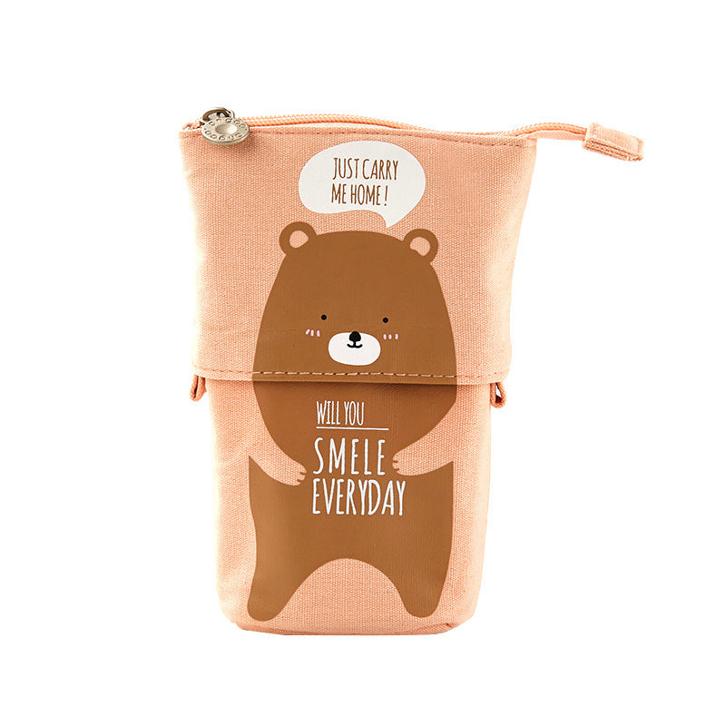 Creative student stationery canvas pencil bag
