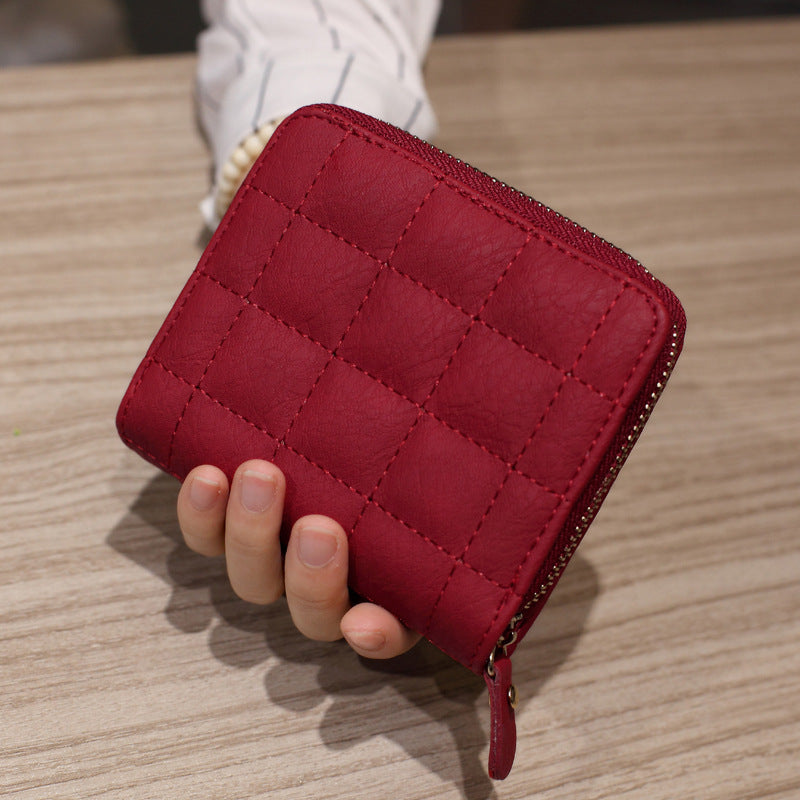 Korean Mini Mini Purse Ladies short zipper cute zero wallet student short embroidered female Wallet