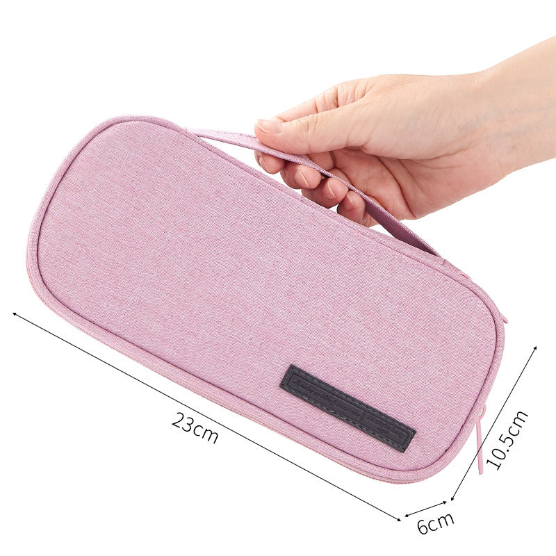 Stationery Pencil Large-capacity Simple Multi-functional Canvas Pencil Case