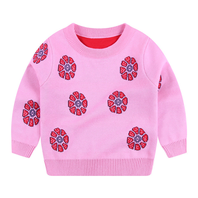 All-match creative girls' knitted sweater
