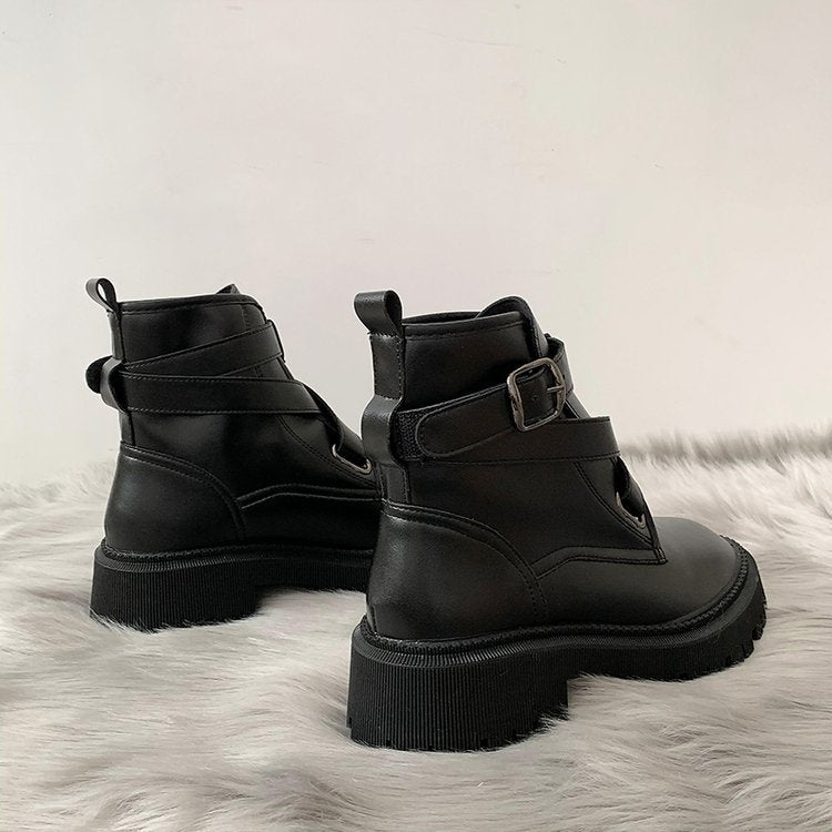 Women's Casual Thick-soled Heightened Short Boots