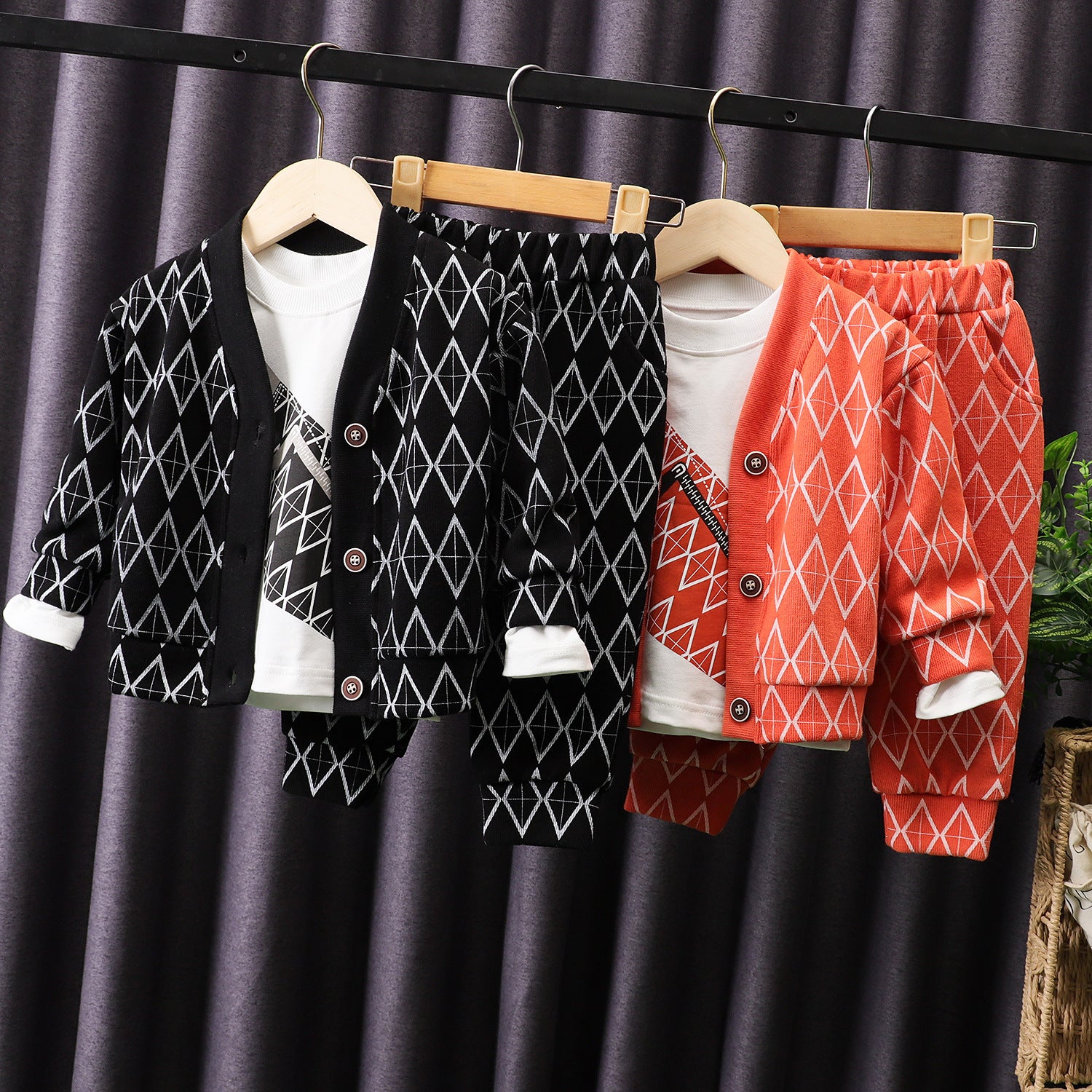 Three-piece Baby Spring And Autumn Sweater