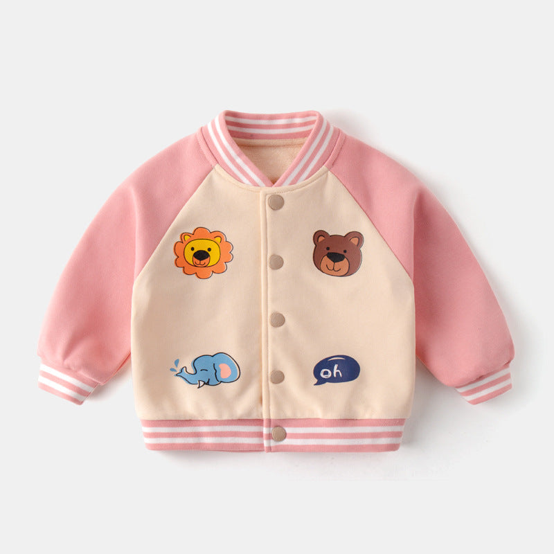 Baby Baseball Uniform Foreign Style Jacket Autumn Coat