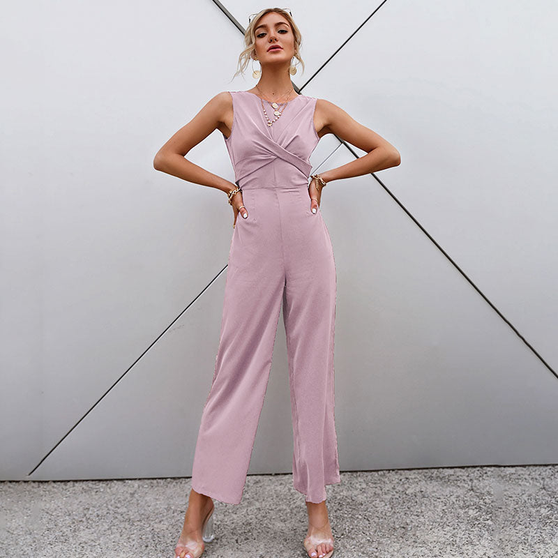European And American Slim And Western Style Jumpsuit