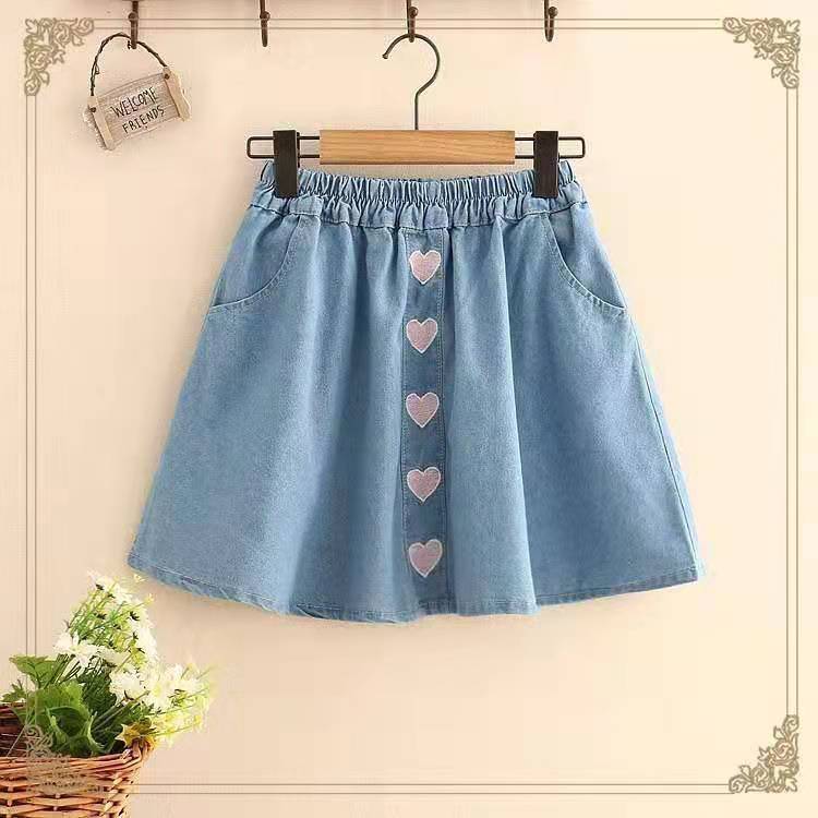 Denim Skirts, Children's Western Style Outer Skirts