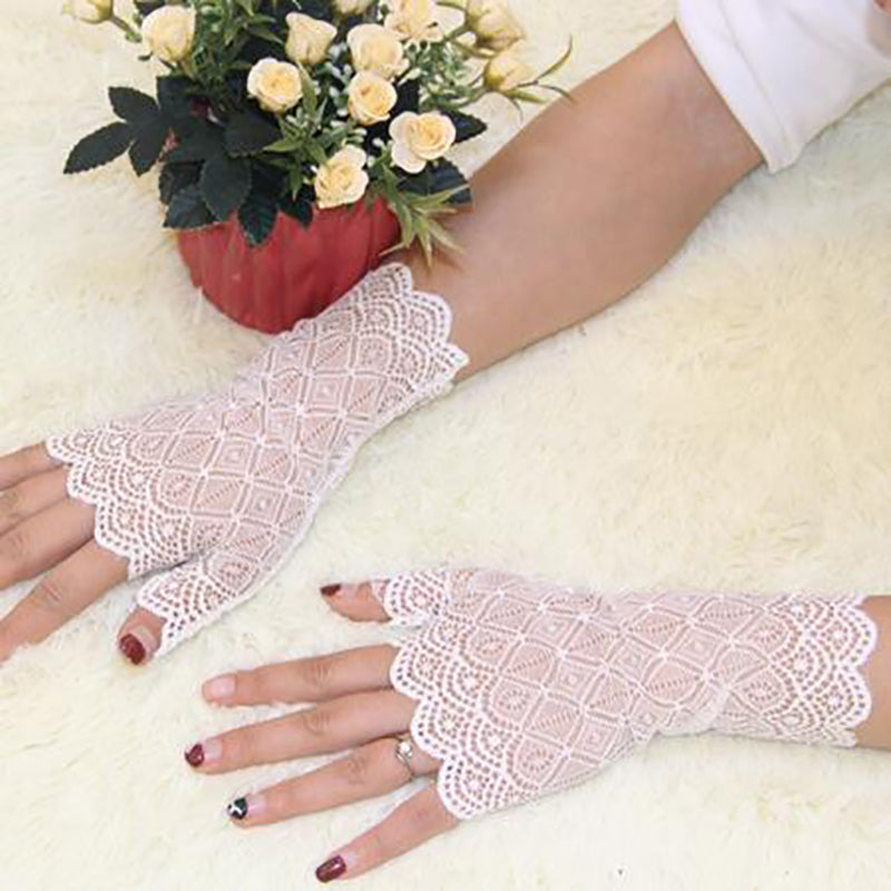 Lace Half Finger Gloves