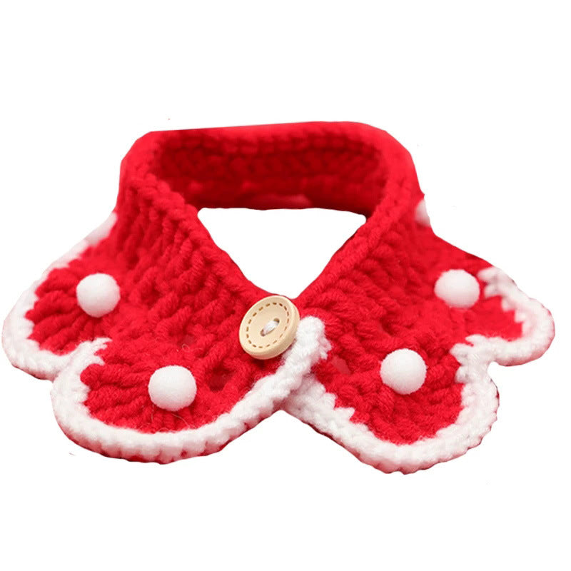 Pet Cats, Dogs, Rabbits, Knitted Collars, Christmas Ornaments, Saliva Towels