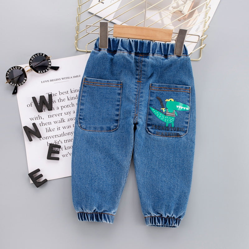 Children's Naughty Spring And Autumn Jeans