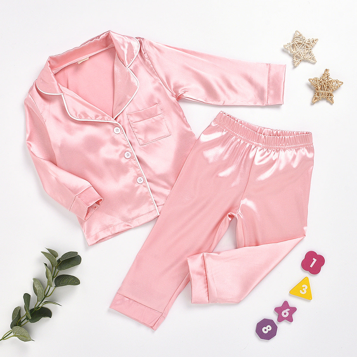 Long Sleeve Two Piece Suit pink