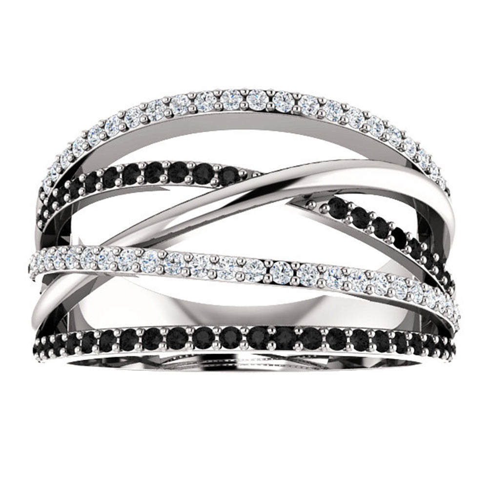 Silver knot circular love ring