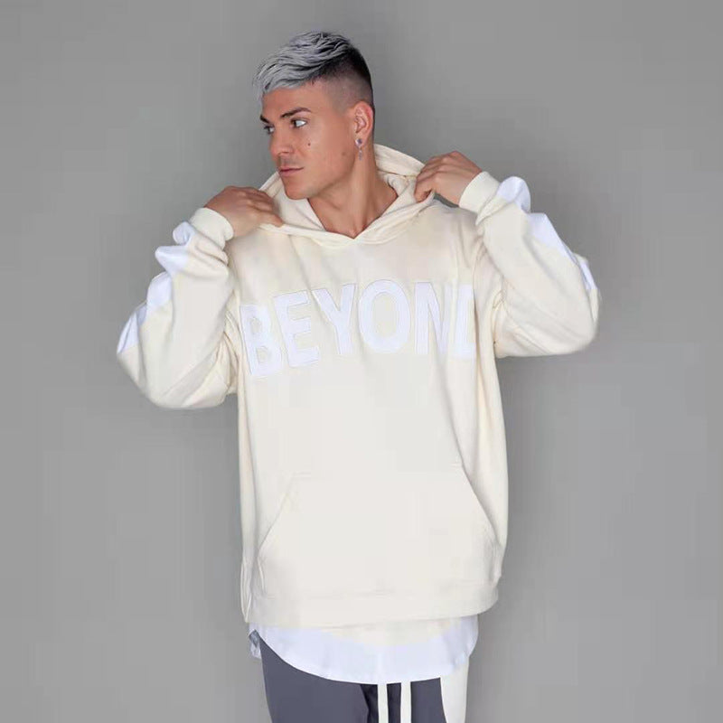 Muscle Loose Sports Casual Jacket Hooded Pullover Sweater
