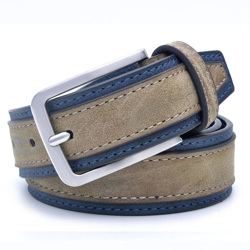 New Men's Pu Leather Pin Buckle Belt Casual