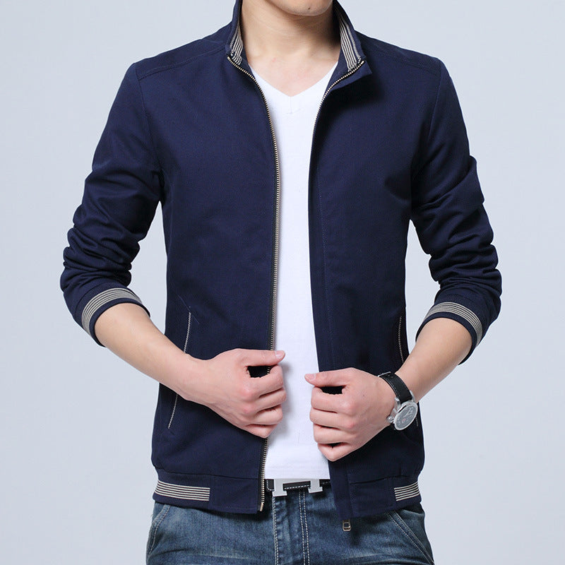 6XL code in spring and autumn, men's jacket, middle-aged Liling business jacket thin coat color