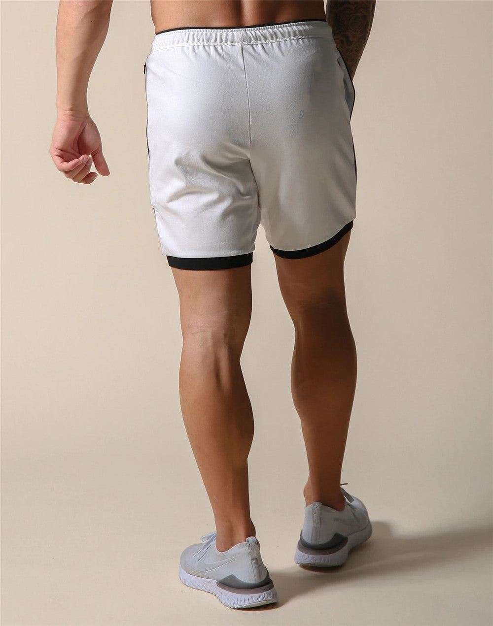 Summer Sports Casual Men's Quick-drying Training Fitness Five-point Pants