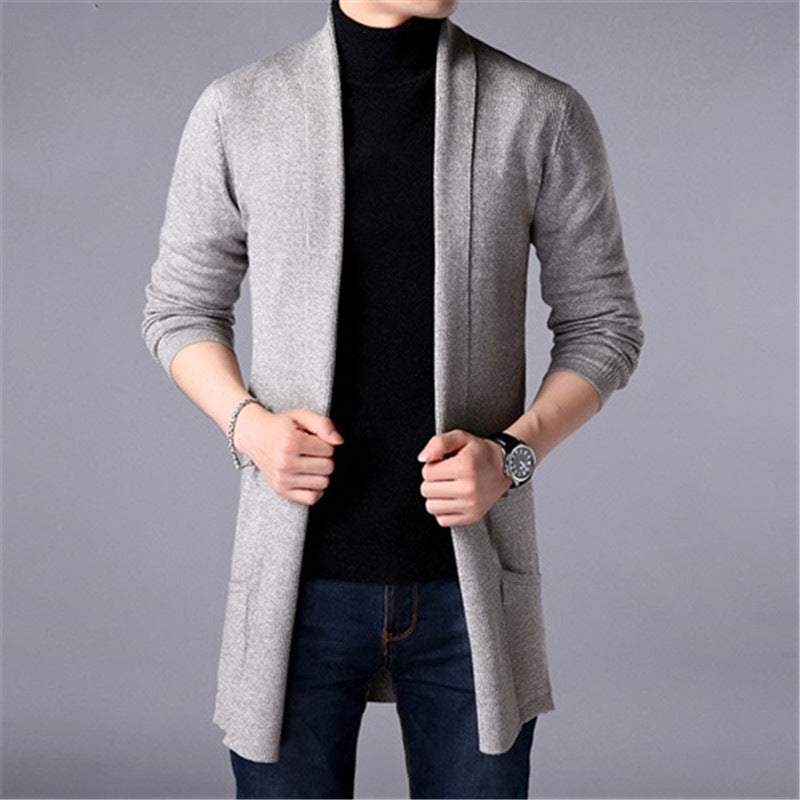 Casual Pocket Men's Sweater Jacket