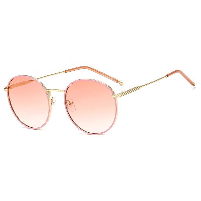 Sunglasses Female Fashion Round Frame Street Shot