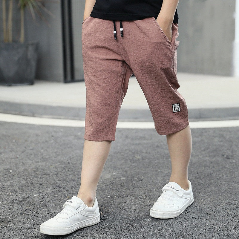 Summer Thin Childrens Short Pants Five Point Pants Casual
